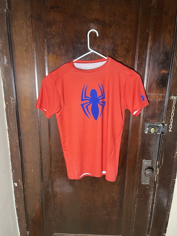 Under Armour Shirt Mens 2XL XXL Red Spiderman Compression Superhero Alter Ego gallery