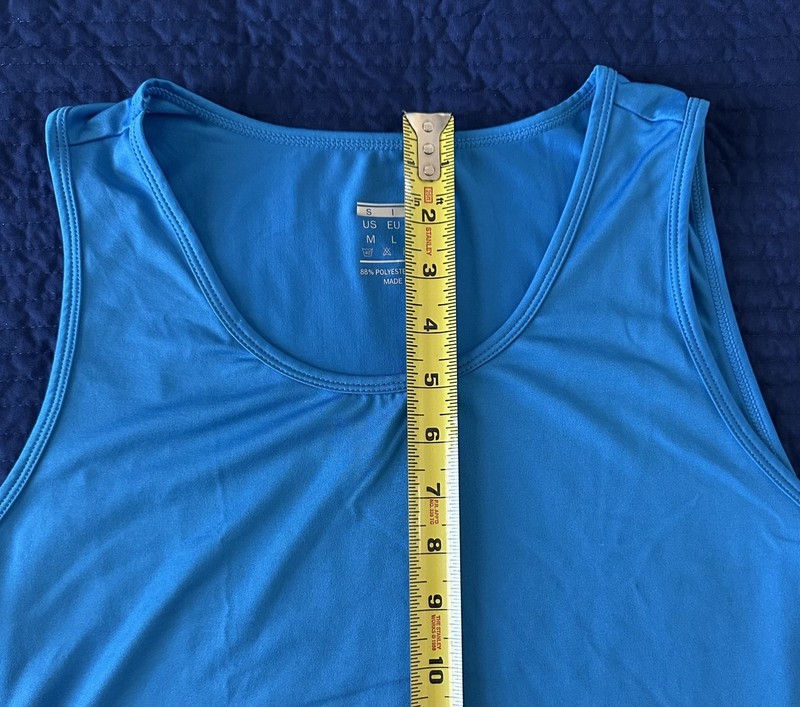 MAGCOMSEN Men's UPF 50+ Tank Medium 2 pk Light Blue & Royal Blue (EUC) gallery
