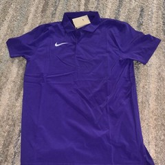 Nike Dri-Fit Football Coach Polo – Men’s Large Purple Top – DV6749 548