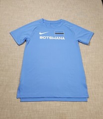 NIKE Pro Elite Botswana Team Shirt Top XS Men Blue Track & Field Dri Fit Running