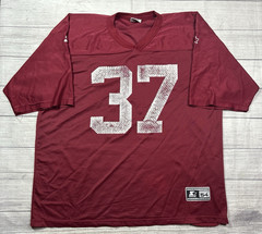 Vintage Starter Football Jersey Size 2XL Crimson Red #37 Streetwear Y2K