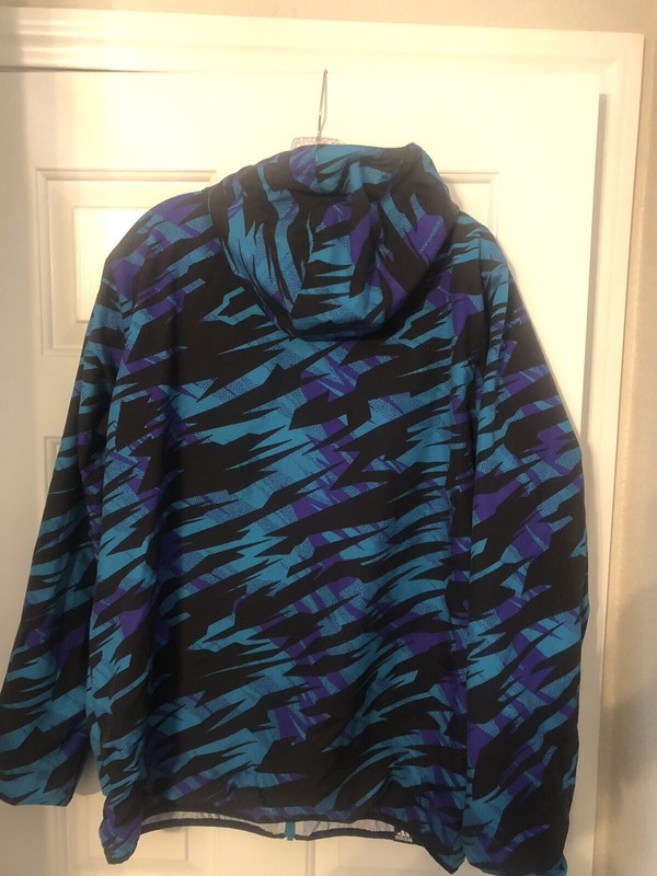 Large Adidas, Men’s Windbreaker Hoodie Reversible Basketball Athleisure Skater gallery