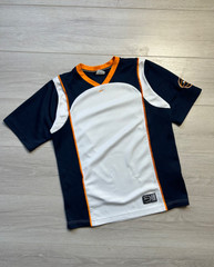 VINTAGE NIKE HOOPS Basketball Jersey Shirt Navy Blue White Orange young Size Xl