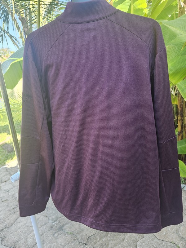 Callaway Golf Jacket 1/4 Zip Men's Size XL Peacoat CGKF90B6DS BURGUNDY gallery