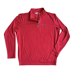 Peach State Pride UGA Red Performance Quarter Zip Size Small