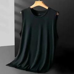 New Summer Ice Silk Men Vest 2026 Thin Breathable Lightweight Sports Wear Loose