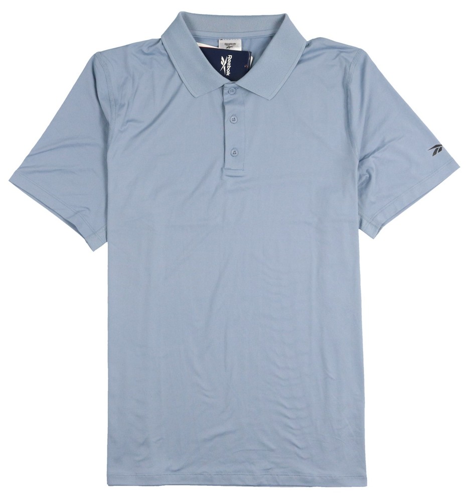 REEBOK Performance Training Polo Golf Shirt sz M Medium Vintage Blue