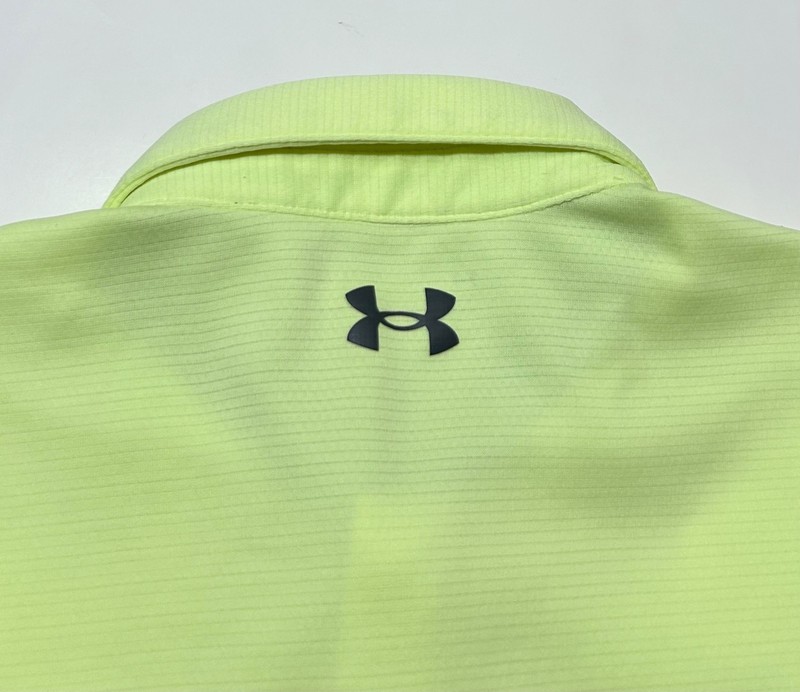 Under Armour Men’s UA Tech Performance Golf Polo Shirt Neon Yellow XL gallery