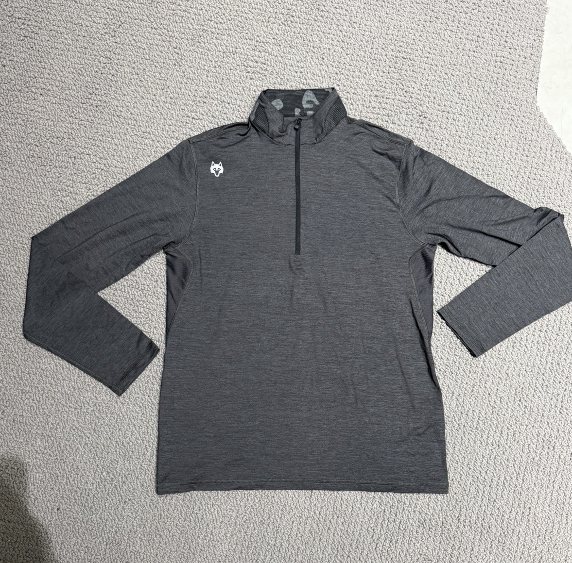 Men's GREYSON 1/4 Zip Performance Golf Pullover M DARK HEATHER GRAYISH gallery