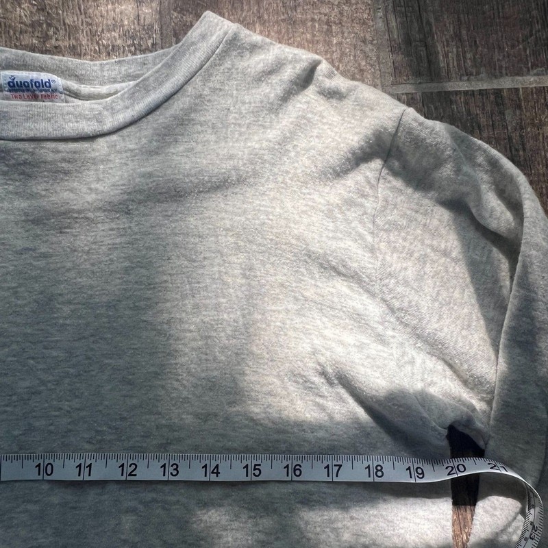 Vintage Duofold 2-Layer Cotton/Wool Heather Gray Thermal Long Sleeve Shirt Large gallery
