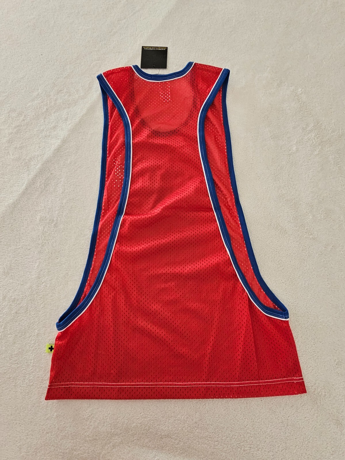 Tank Top Gym, Beach, Red, Size S, Mesh, Made in Thailand, Andrew Christian gallery