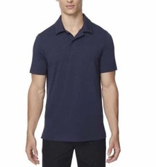 NEW 32 Degrees Men’s Performance Polo, Stormy Night Blue Medium