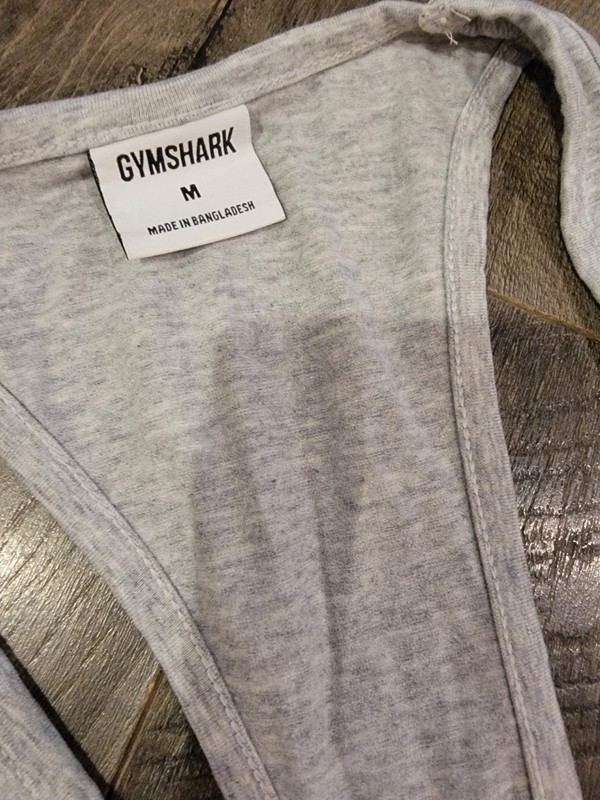 Gymshark Men’s React Stringer Slim Fit Tank Top Size Medium Gray gallery