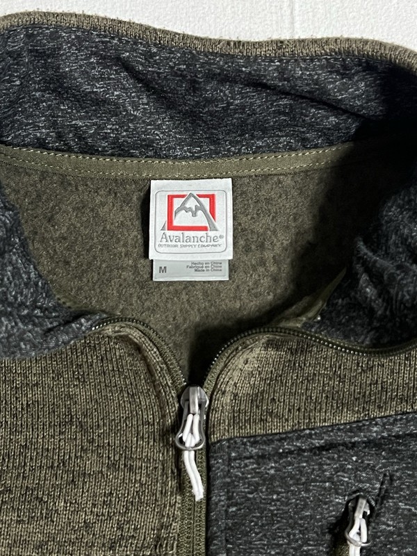 Avalanche Pullover Men’s Medium Green/Gray 1/4 Zip Performance Fleece Jacket gallery