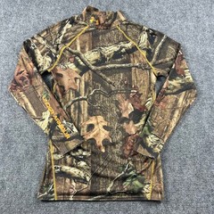 Under Armour ColdGear Shirt Mens Large Camo Mossy Oak Break-Up Infinity Hunting