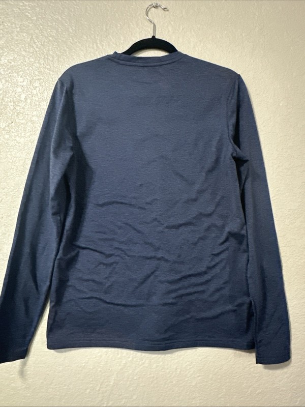 Eddie Bauer Performance Shirt Men’s Small Navy Blue Motion FreeDry Athleisure gallery