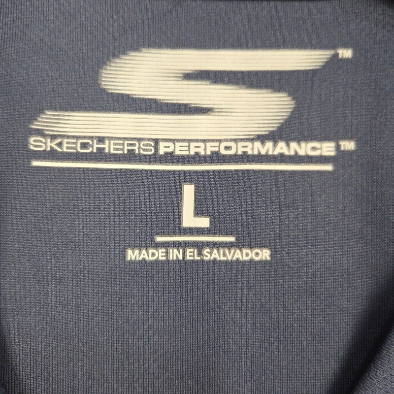 Skechers Performance T-Shirt Mens Large Blue Performance Athletic Tee NWT gallery