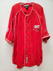 Vintage Y2K Johnny Blaze Size L Snap Button Down Baseball Jersey Hip Hop