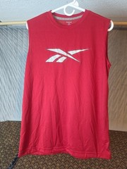 Reebok Sleeveless Red and Gray Tank Top Youth Size XL Playdry (18-20) Pre-owned