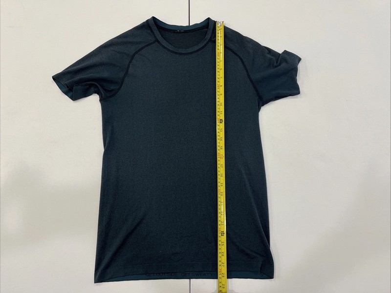 Lululemon Mens T Shirt Vent Tech Active Wear Get Dirty Green Teal Size S gallery