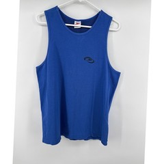 Speedo Mens Tank Top Large Vintage Waffle Knit Mesh Sleeveless Logo USA Made