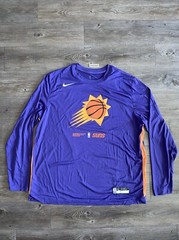 Nike NBA Phoenix Suns Team Issued Player Shooting Shirt Sz XXL 2XL DN5985-566