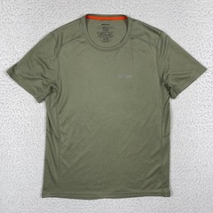 Patagonia Tech Tee Mens Medium Olive Green Short Sleeve Capilene Hiking Shirt