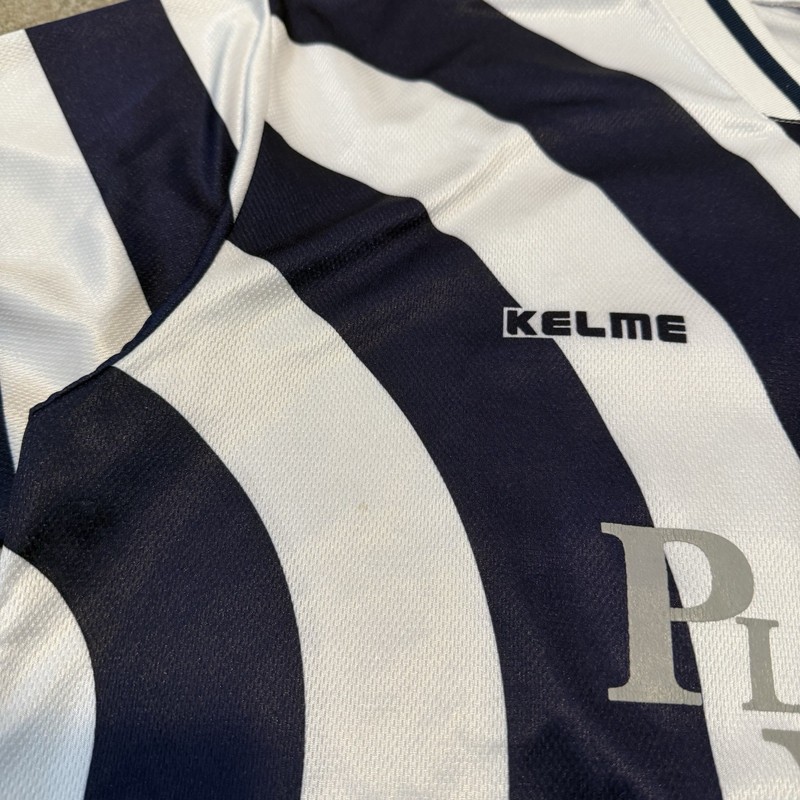 Vintage Y2K Kelme Pleasant Valley Striped Soccer Jersey Kit XL #24 Retro 2000s gallery
