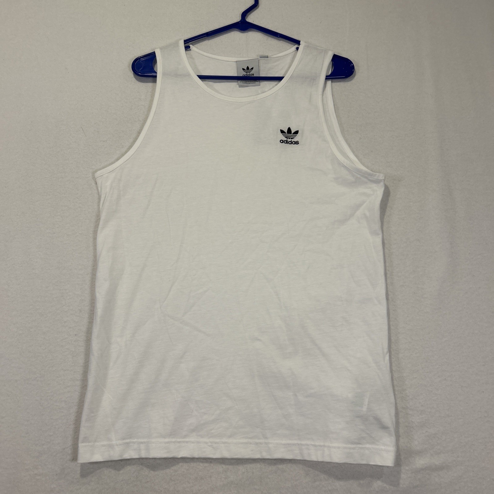 adidas Originals Men's Trefoil Essentials Tank Top White Small IA4800 Activewear gallery