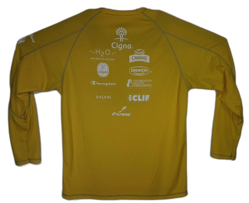 Disney's Donald Duck 2013 WDW 1/2 Marathon Champion Double Dry Race Shirt Size L gallery