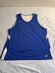 NWT! Nike Basketball Reversible Team Stock Jersey Men’s Blue/White Size 3XL