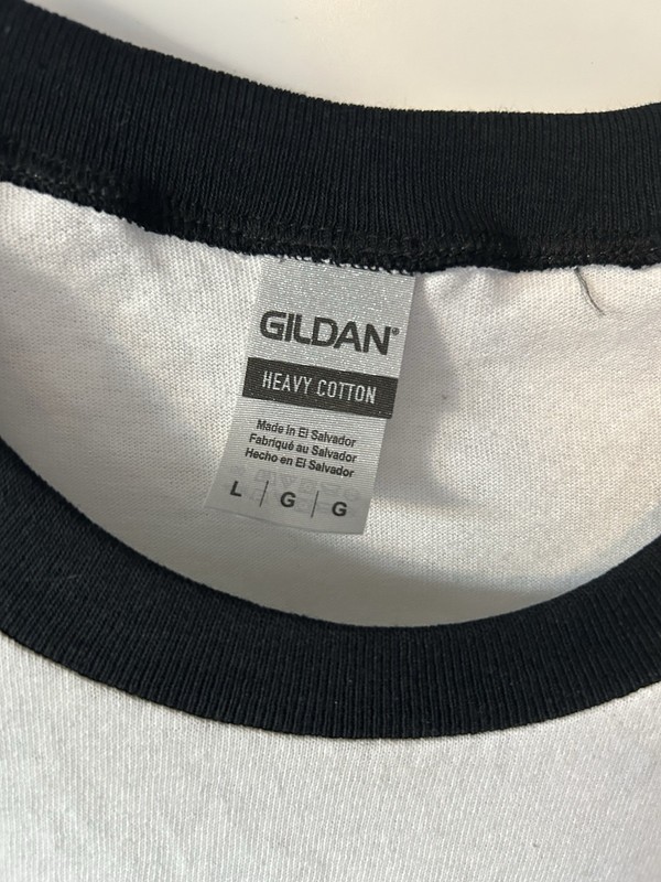 GREEN LINE Gildan Heavy Cotton Raglan T-Shirt Black White Flower Flag Graphic gallery