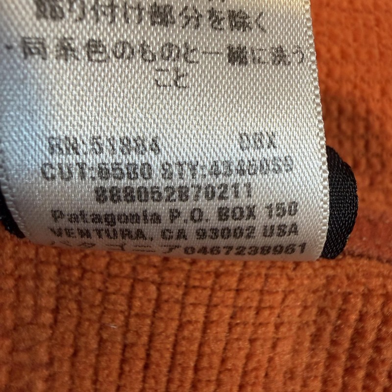 Patagonia Pullover Mens Small Orange Capilene 1/4 Zip Long Sleeve Base Layer Top gallery