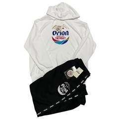 Orion Beer Japan Setup Hoodie & Jersey Pants White Black Okinawa Limited New