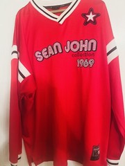 Vintage Sean John Collection Jersey Red 69 Victory Series 1969 Hip Hop Sz XXL