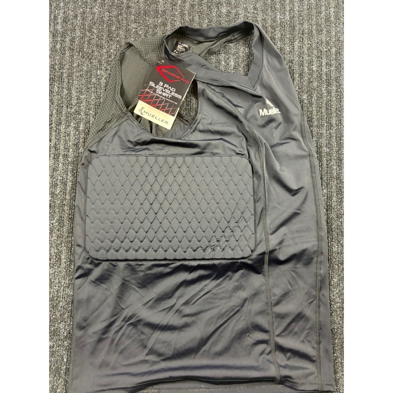 Mueller Diamond Pad 3-Pad Sleeveless Padded Compression Shirt Black XXL 60905 gallery