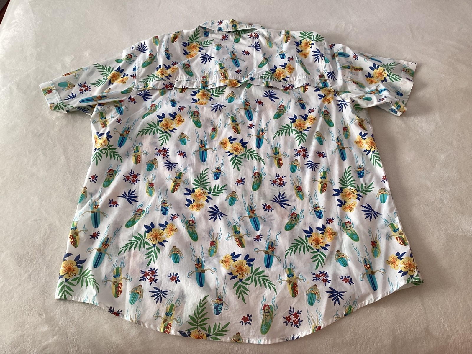 IZOD SALTWATER PERFORMANCE HAWAIIAN BEACH SURF VENTED FISHING SHIRT~MEN XXL~QUIK gallery