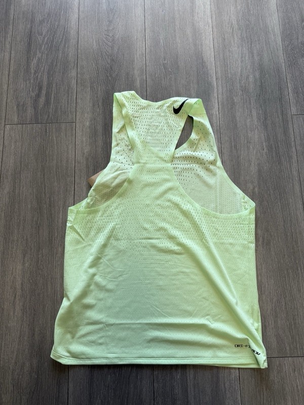 Nike Dri-FIT ADV AeroswiftRunning Singlet Mens XXL Tank Vapor Green FN4231-376 gallery
