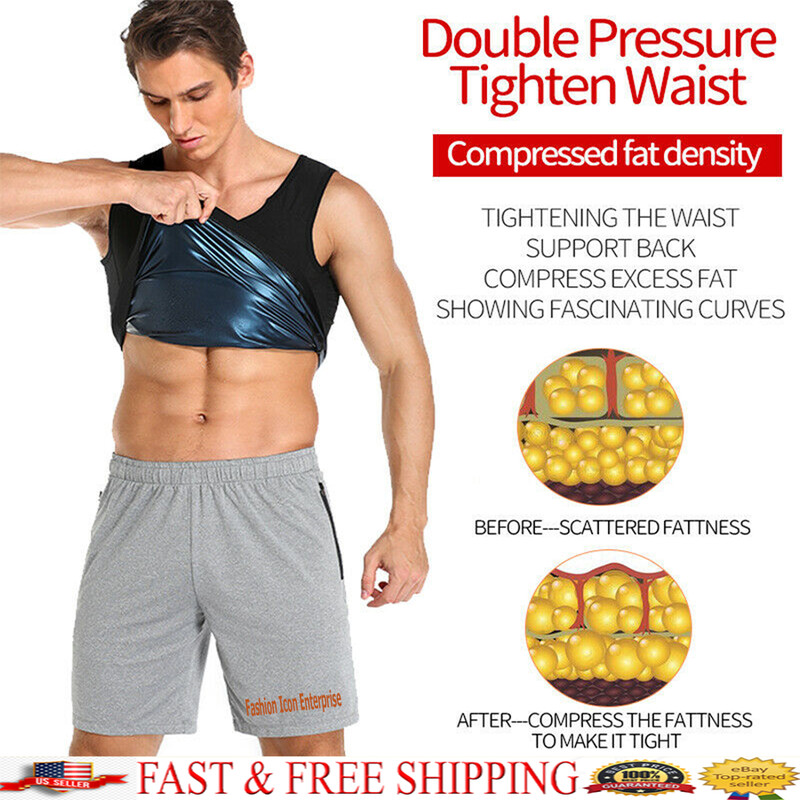 Brand New Men Body Shaper Gym Yoga Thermal Slimming Waist Trainer Sauna Vest gallery