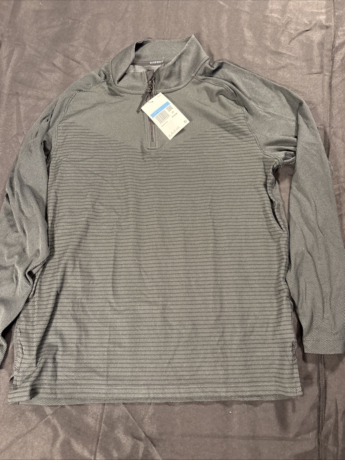 Nike Dri Fit ADV Vapor Pullover Mens M Black Golf 1/4 Zip Stretch DH0982-010 gallery