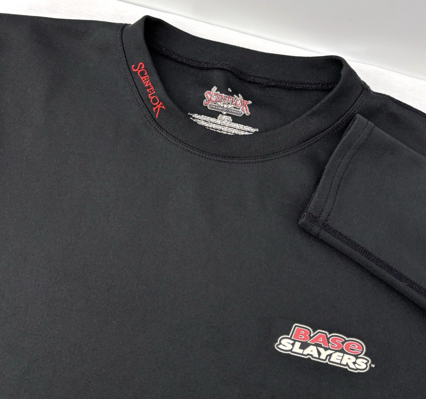 ScentLok Base Slayers Shirt Men L (FIT S) Base Layer NO ODOR Hunting MADE USA gallery