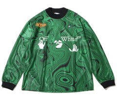 Nike x Off-White™ Allover Print Jersey Kelly Green FQ0998-389 Size L F/S