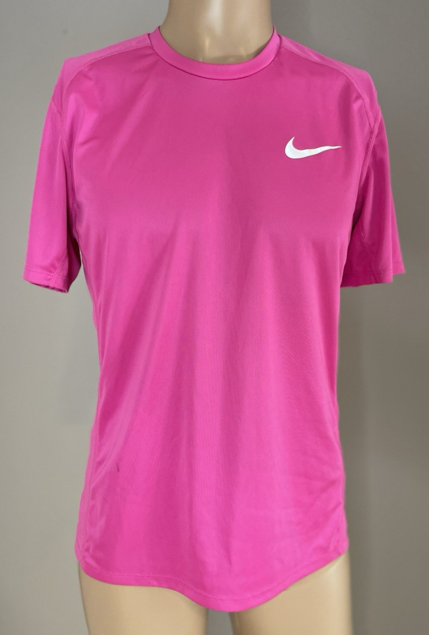 Nike Dri-Fit Running Shirt Mens size: M Medium Pink gallery