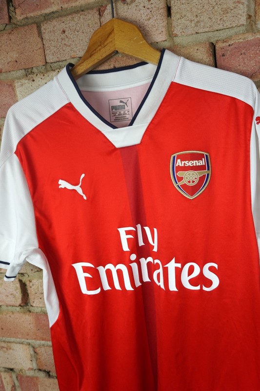 Arsenal 2016-2017 Nike Home Shirt WALCOTT #14 Mens Size Large L Red gallery