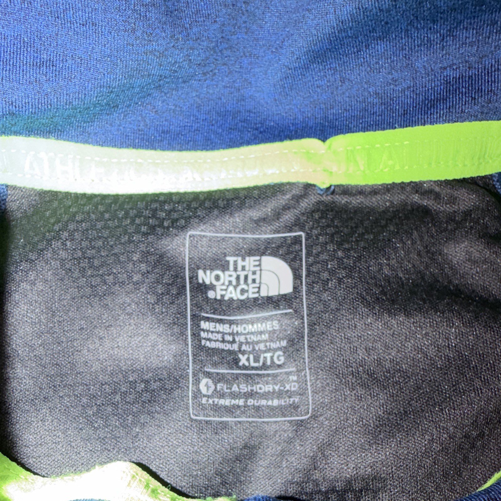 The North Face FlashDry-XD Men's Big & Tall XL 1/4 Zip Mock Neck Blue/Black gallery