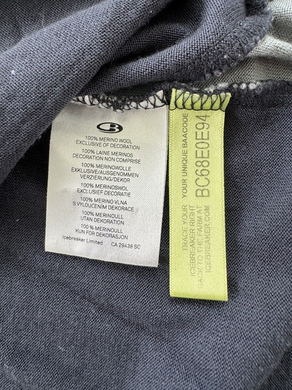 Men’s Icebreaker 260 100% Merino Wool 1/4 Zip Pullover Top Blues M? EUC gallery