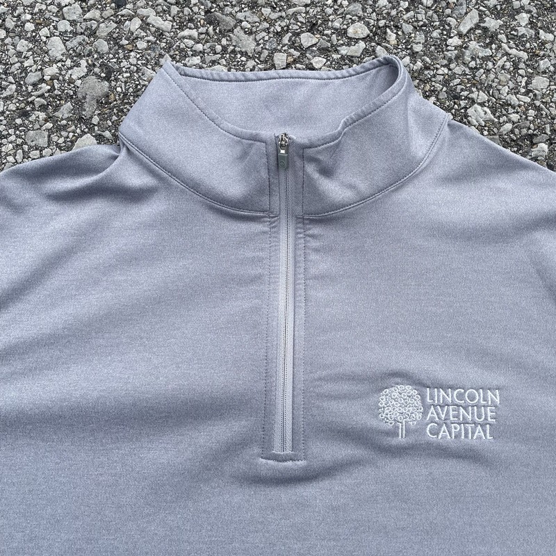 Peter Millar Pullover Mens M Gray 1/4 Zip Perth Melange Performance Crown Sport gallery