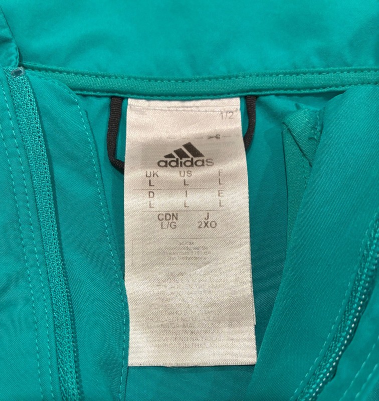 Adidas Men's Large 2019 Activewear Half-Zip Pullover in Turquoise gallery