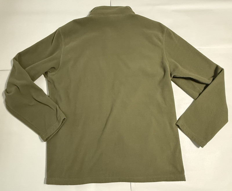 The North Face Men's Full Zip Long Sleeve Fleece Pullover Sweater Green Size L gallery