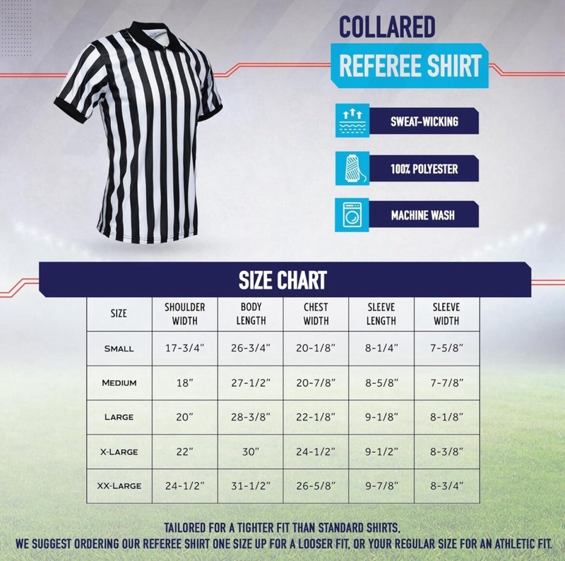Murray Sporting Goods Men’s Referee Shirt Collared Short Sleeved LARGE gallery